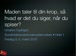 Hvad er sund mad, når mad er information?